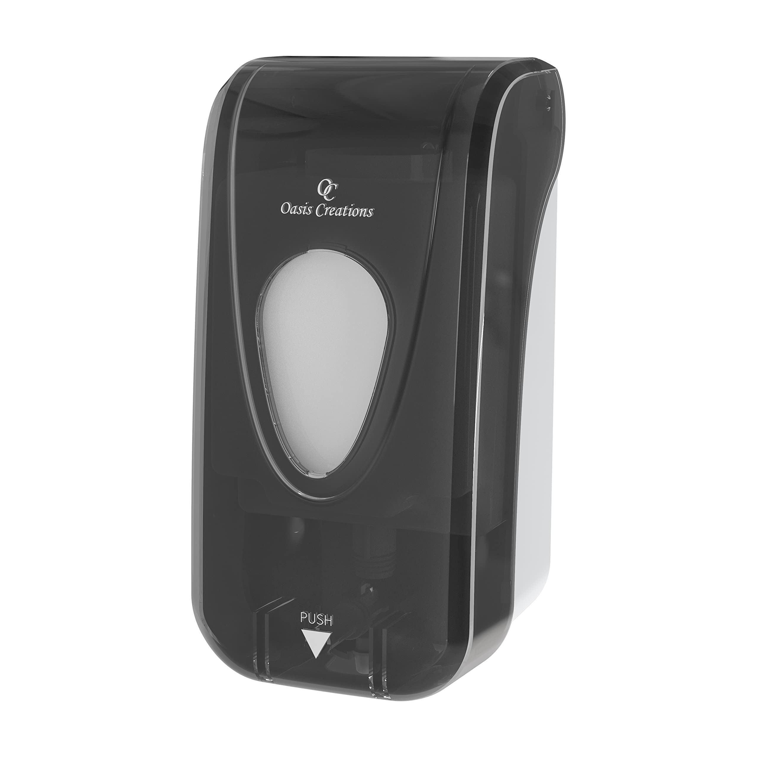 Oasis Creations Wall Mount Soap Dispenser | 1000ml Commercial Black Smoke