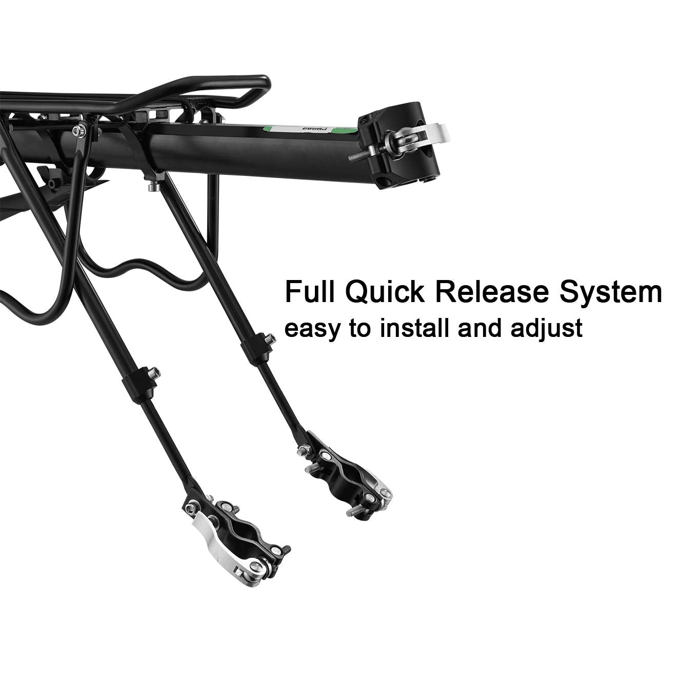 ROCKBROS Rear Bike Pannier Rack - Adjustable Quick Release Cargo Carrier