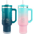BOGI 40oz Insulated Tumbler with Handle | Leakproof Stainless Steel Mug