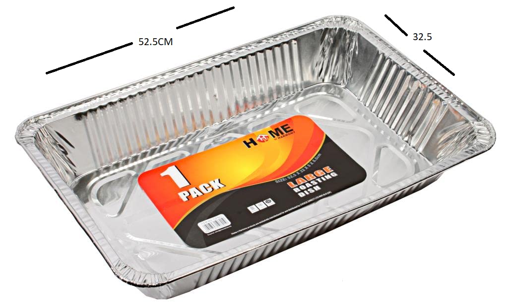 Best House Extra Large Aluminium Foil Baking Trays - 50 Pack (52.5cm)