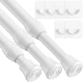 Jolof Store Extendable Spring Tension Rods with Holders, 60-80cm, 3 Pack