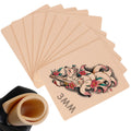 Rayyl 10pcs 3mm Tattoo Practice Skin | 6x8 Silicone Sheets for Artists