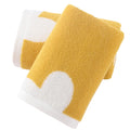 Sense Gnosis Heart Pattern Cotton Hand Towels - Yellow Set of 2
