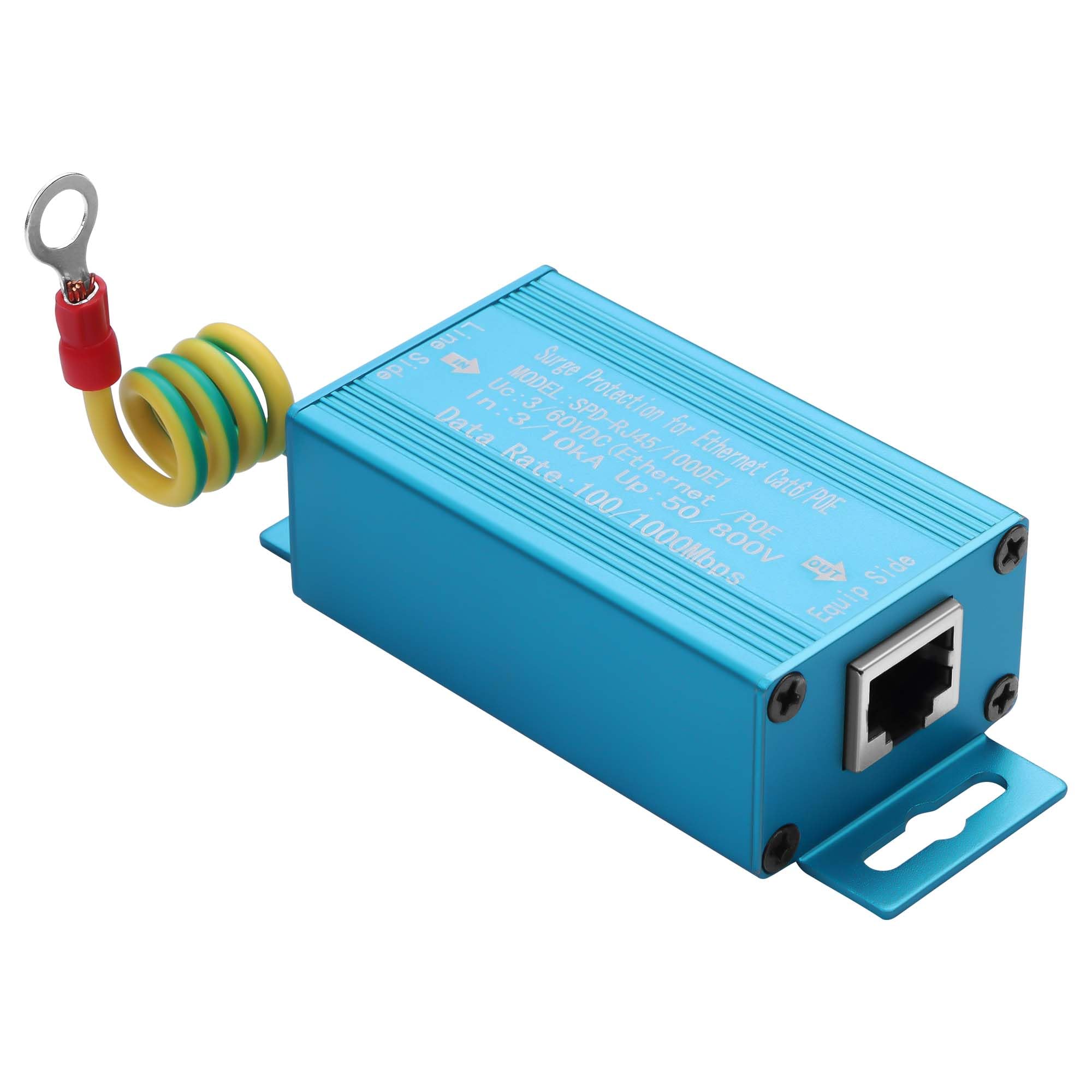 GINTOOYUN 2-in-1 Network & Power Surge Protector | 1000M RJ45 Arrester
