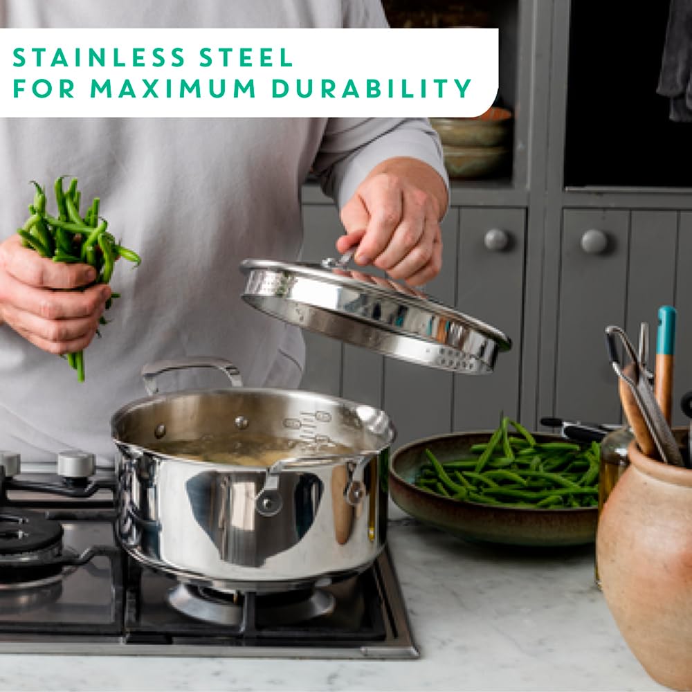 Tefal Jamie Oliver Cook's Direct 20cm Stainless Steel Frypan