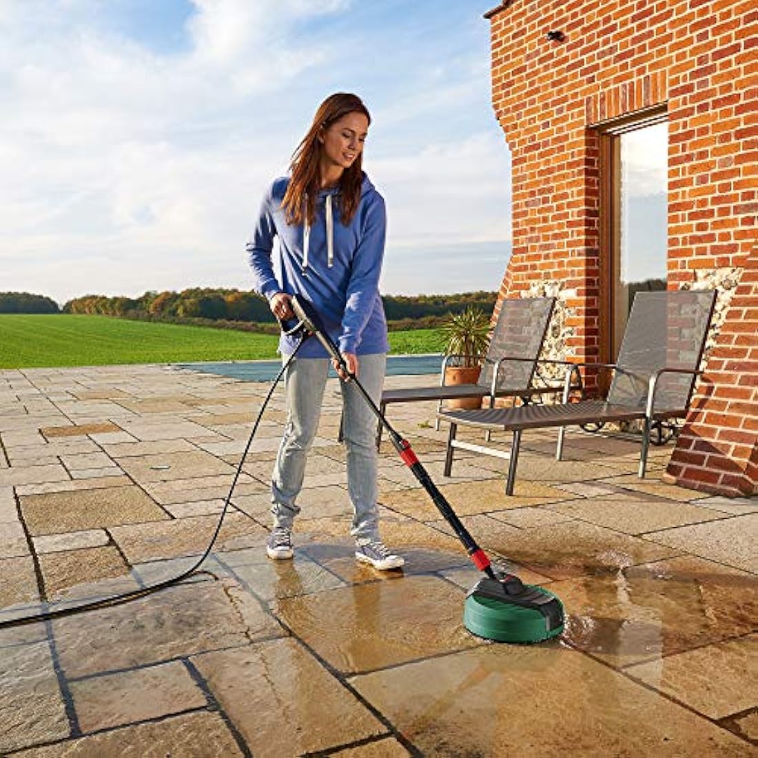 Bosch AquaSurf 280 Patio Cleaner – 280mm Pressure Washer Attachment