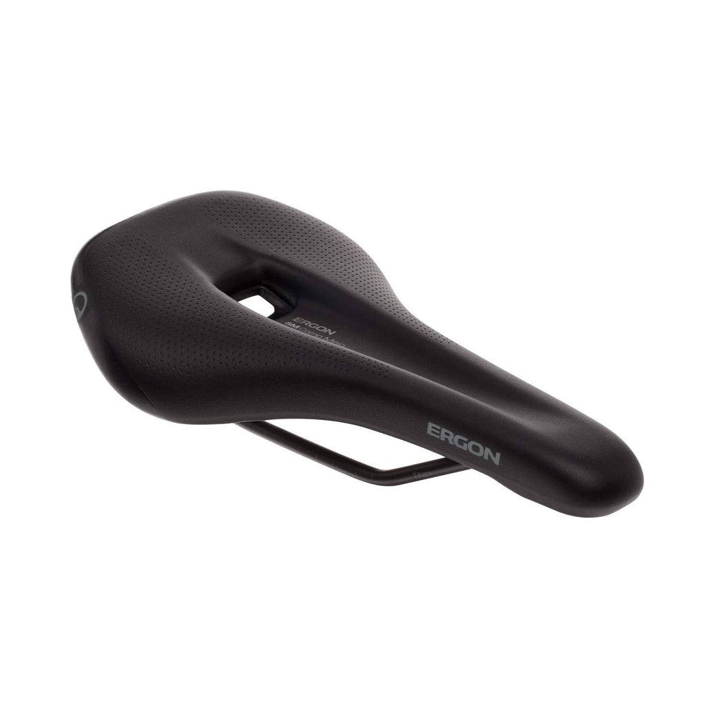 Ergon SM Comp Men's MTB Saddle – Ergonomic Mountain Bike Seat, Black