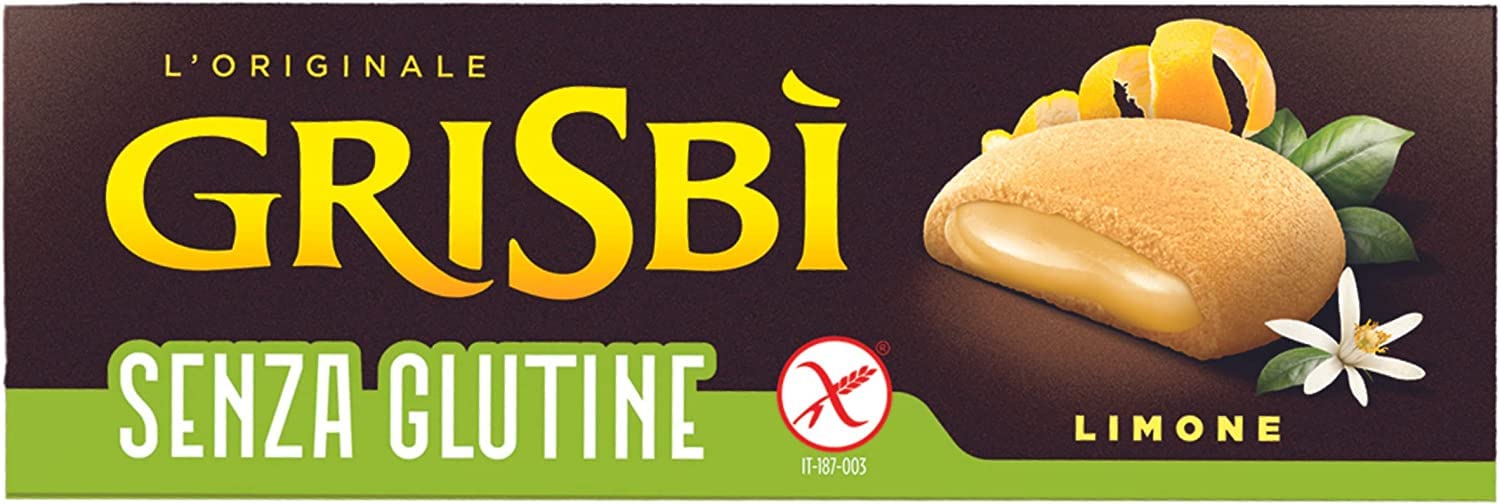 Vicenzi Grisbi Lemon Cream Italian Biscuits - Gluten Free (6 x 150g)