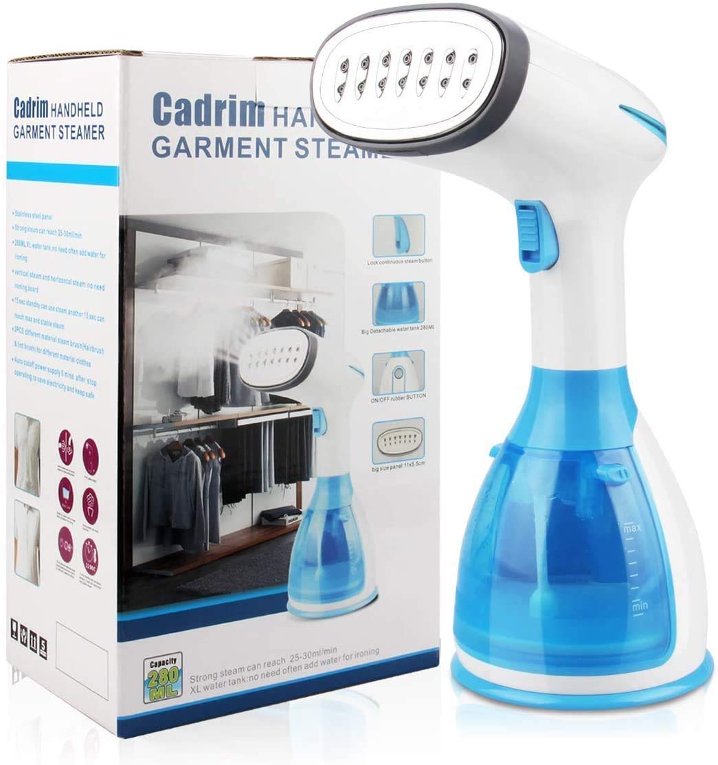 Cadrim Handheld Garment Steamer – 1500W Portable Travel Steam Iron