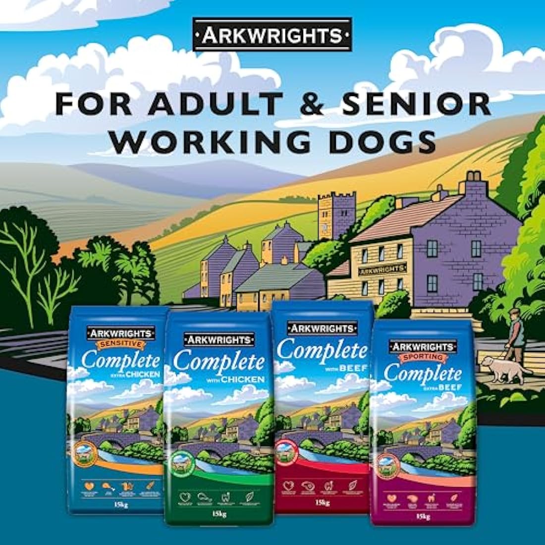 Arkwrights Sensitive Dry Dog Food – Wheat Free Extra Chicken – 15kg