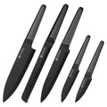 PAUDIN 5-Piece Professional Kitchen Knife Set | Black Stainless Steel