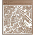 Vienna Paper Cut Map Wall Decor | O3 Design Studio White Paper Art