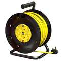 Jolof Store 25m Heavy Duty Cable Reel – 4 Socket Extension Lead