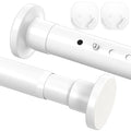 WELDUN Heavy-Duty Tension Rod | 98-290cm Extendable Metal Curtain Pole