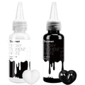 Teexpert Epoxy Resin Pigment Paste | Black & White Opaque Liquid Dye Set