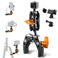 K&F CONCEPT Super Clamp with Dual Ballhead Magic Arm & 1/4" Threads