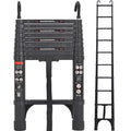 Exleiter 9.5FT Aluminum Telescoping Ladder | Portable Extension Loft Ladder