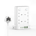 Jolof Store 8-Way Tower Extension Lead | 6 USB Ports & 1.8M Cable