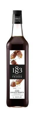 1883 Maison Routin Chocolate Hazelnut Syrup – Gourmet 1L Glass Bottle