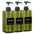 3-Piece Shampoo and Conditioner Dispenser Set | 650ml PET