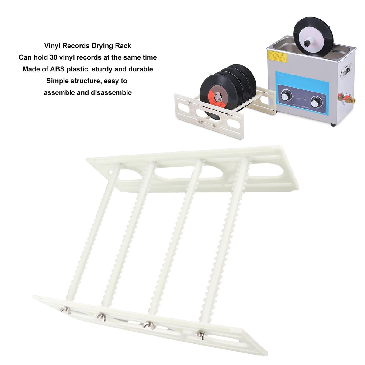 Record Drying Rack, Record Storage Holder Stand Large Capacity Record Display Stand Can Stack Up 36 Discs, Turntables