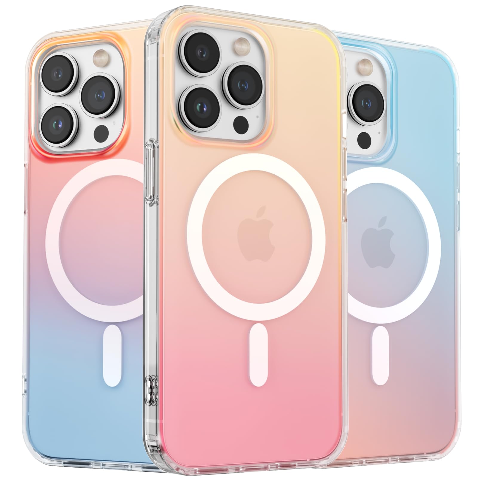 ORNARTO iPhone 13 Pro MagSafe Case – Iridescent Rainbow Shockproof Cover