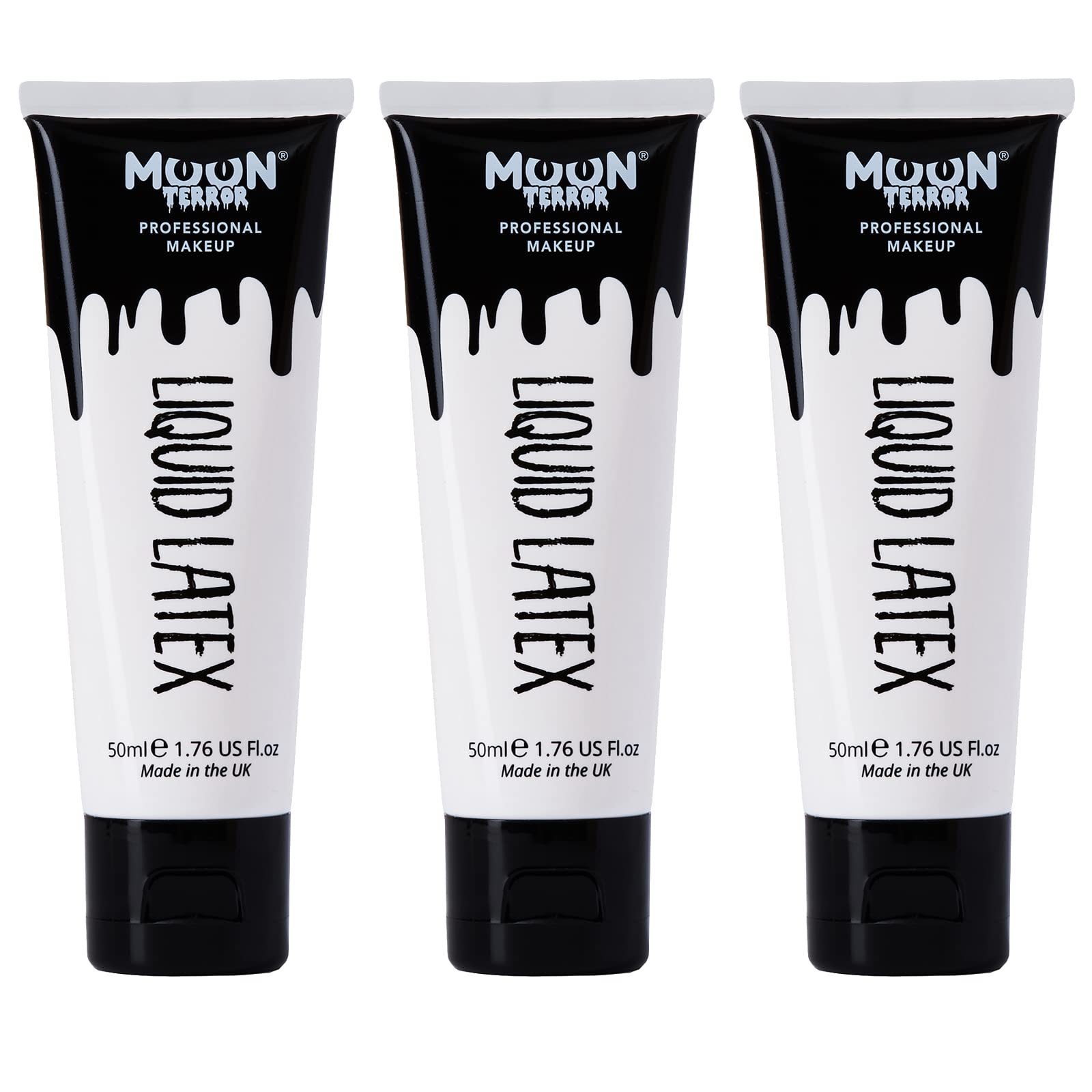 Moon Terror Pro FX Liquid Latex – 50ml x3 SFX Halloween Makeup Set