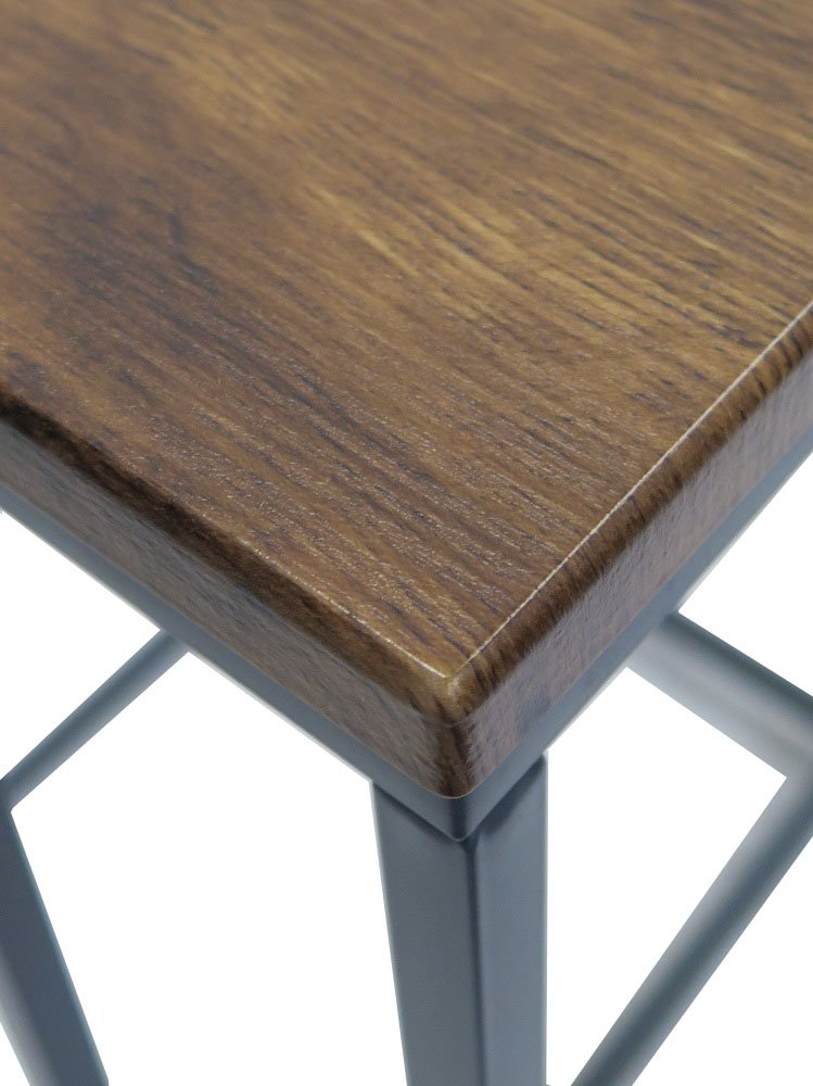 ASPECT Savona Square Coffee/Side End Table Vintage/Black, 45x45x45cm - image 2