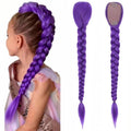 Purple Braiding Hair Extensions | 26" Synthetic Ponytail