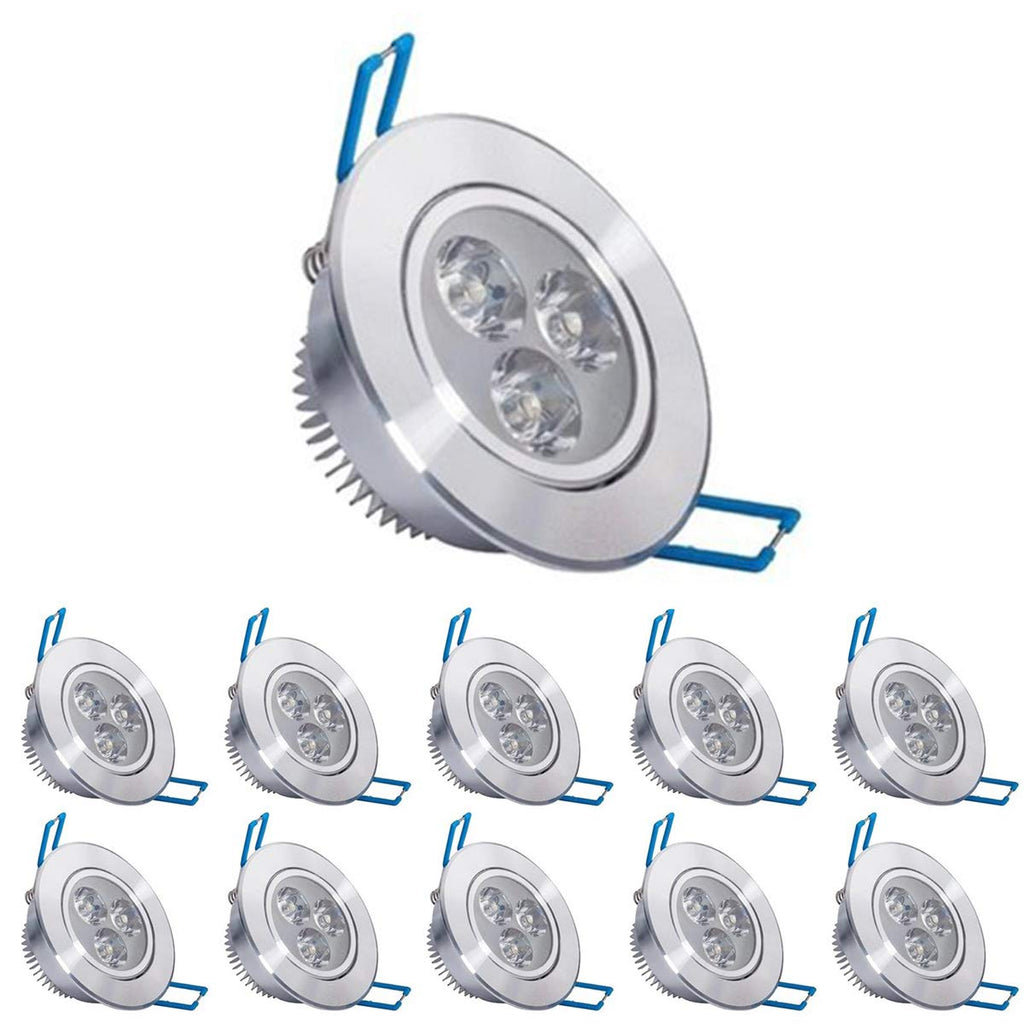 Pocketman 3W LED Recessed Ceiling Downlights - Warm White - 10 Pack