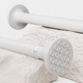 Jolof Store Extendable Tension Curtain Rod – Non-Slip White (84-270cm)