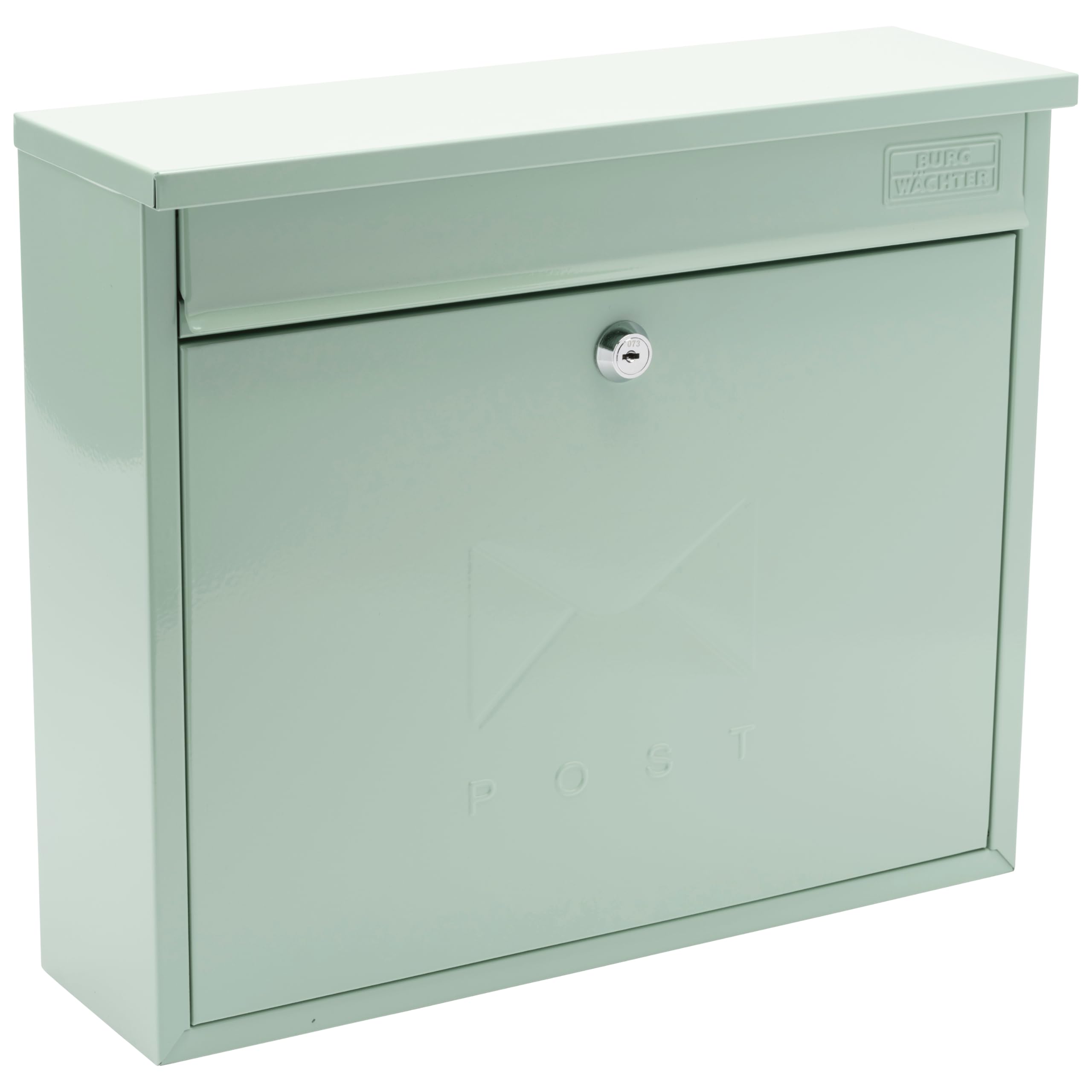 Burg-Wachter Chartwell Green Wall Mounted Steel Lockable Post Box