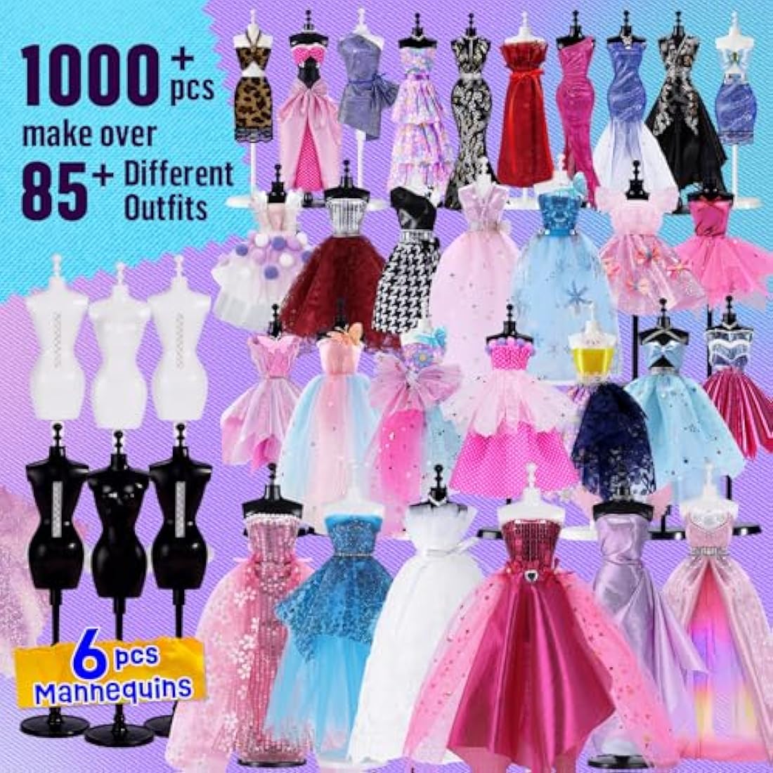 Jolof Store Fashion Designer Kit - 1000+Pcs DIY Sewing Craft for Girls