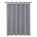 Jolof Store Fabric Shower Curtain – Water Resistant Silver Grey, 72x65