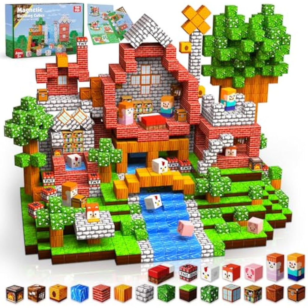 Goody King 150PCS Magnetic Building Blocks – STEM Montessori Toy Cube