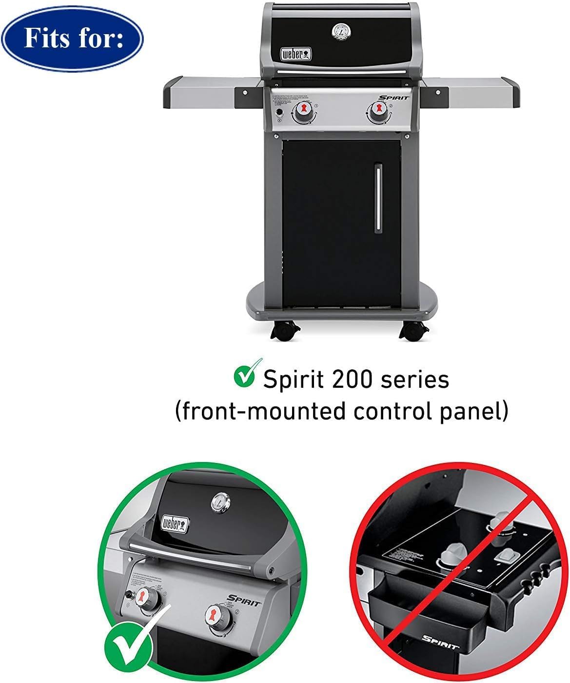 Denmay Cast Iron Grill Grates for Weber Spirit 200 Series E-210 S-210