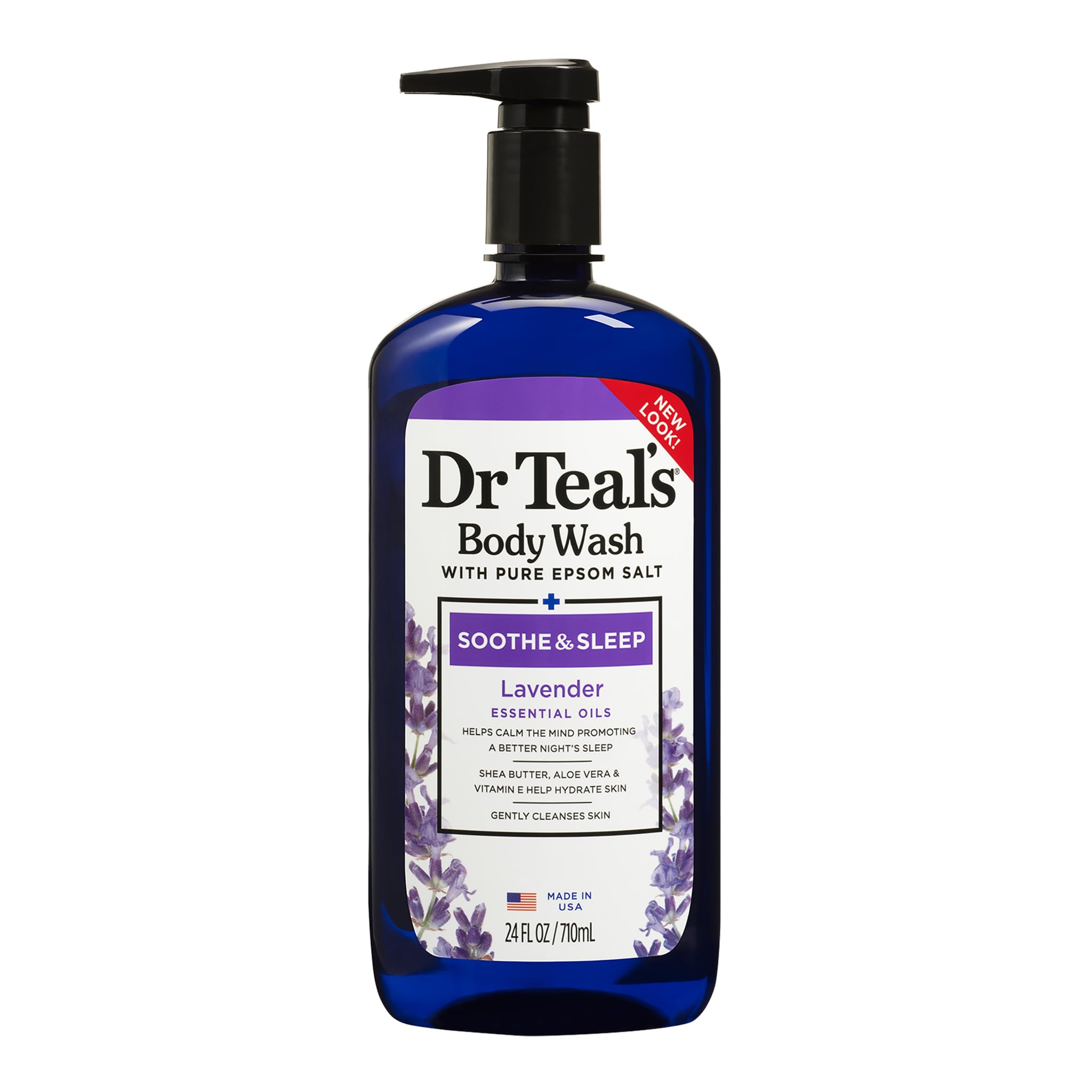 Dr Teal's Lavender Body Wash with Pure Epsom Salt & Shea Butter – 710ml