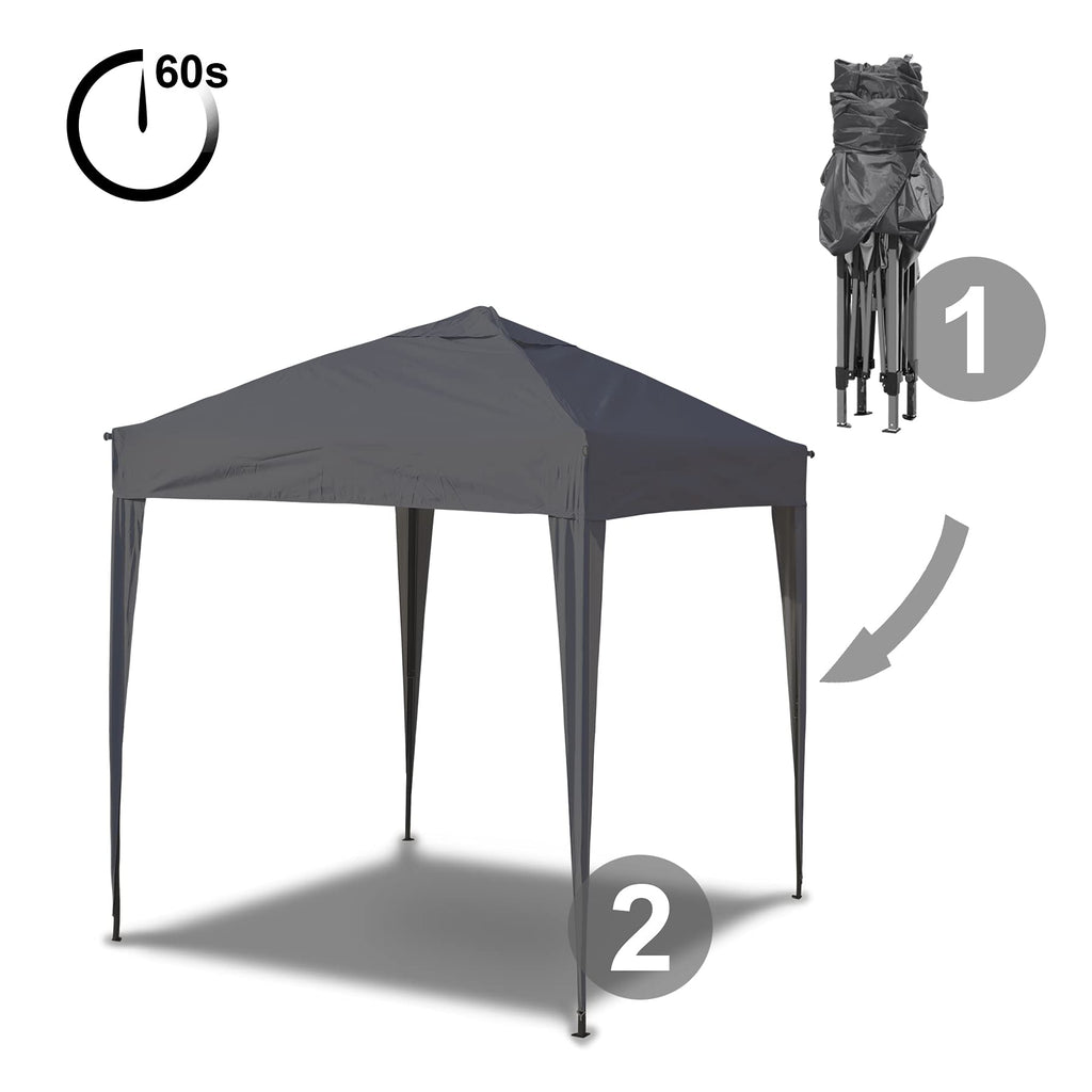 SANHENG Pop Up Gazebo – 3x3m Heavy Duty Waterproof Outdoor Canopy, Grey