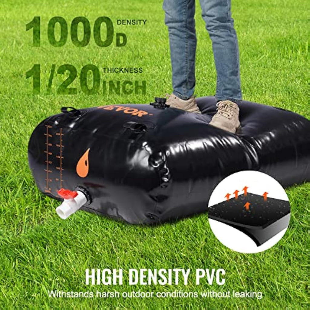 VEVOR 143 Gallon Water Tank Bladder | Collapsible PVC Storage Container