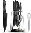 Manelord Professional Chef Knife Set with Scissor and Knife Block | 6-Piece
