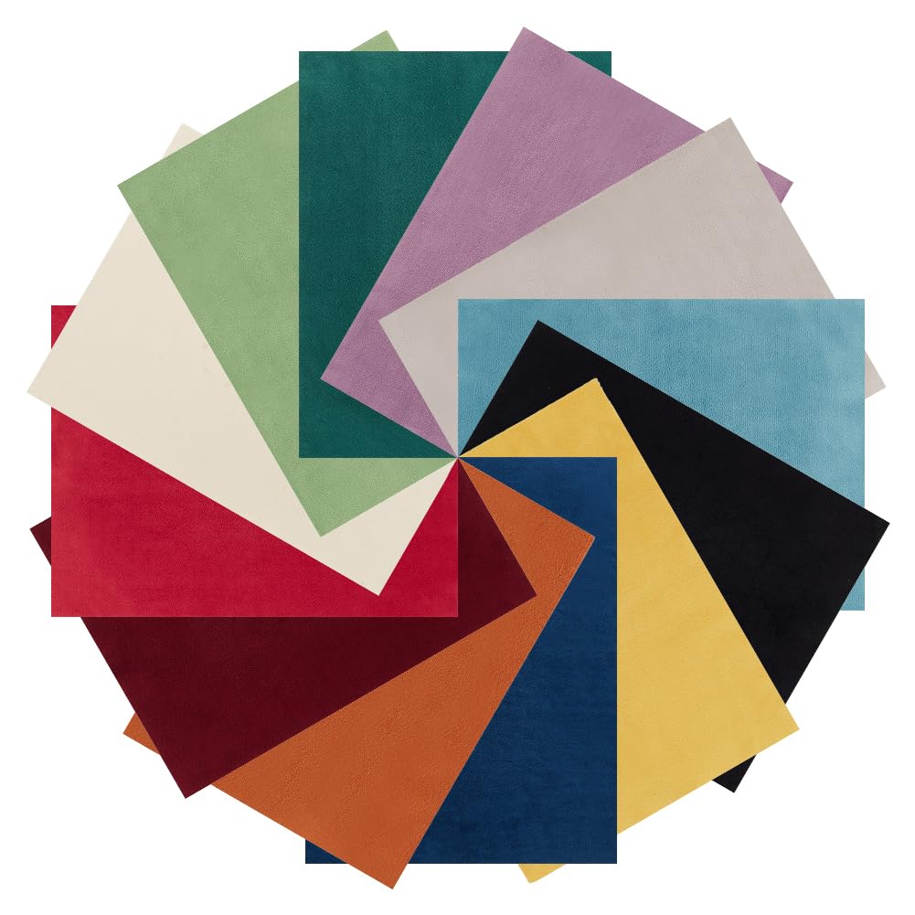 BENECREAT 12-Piece Double-Sided Velvet Fabric Sheets for DIY Sewing – 29x20cm