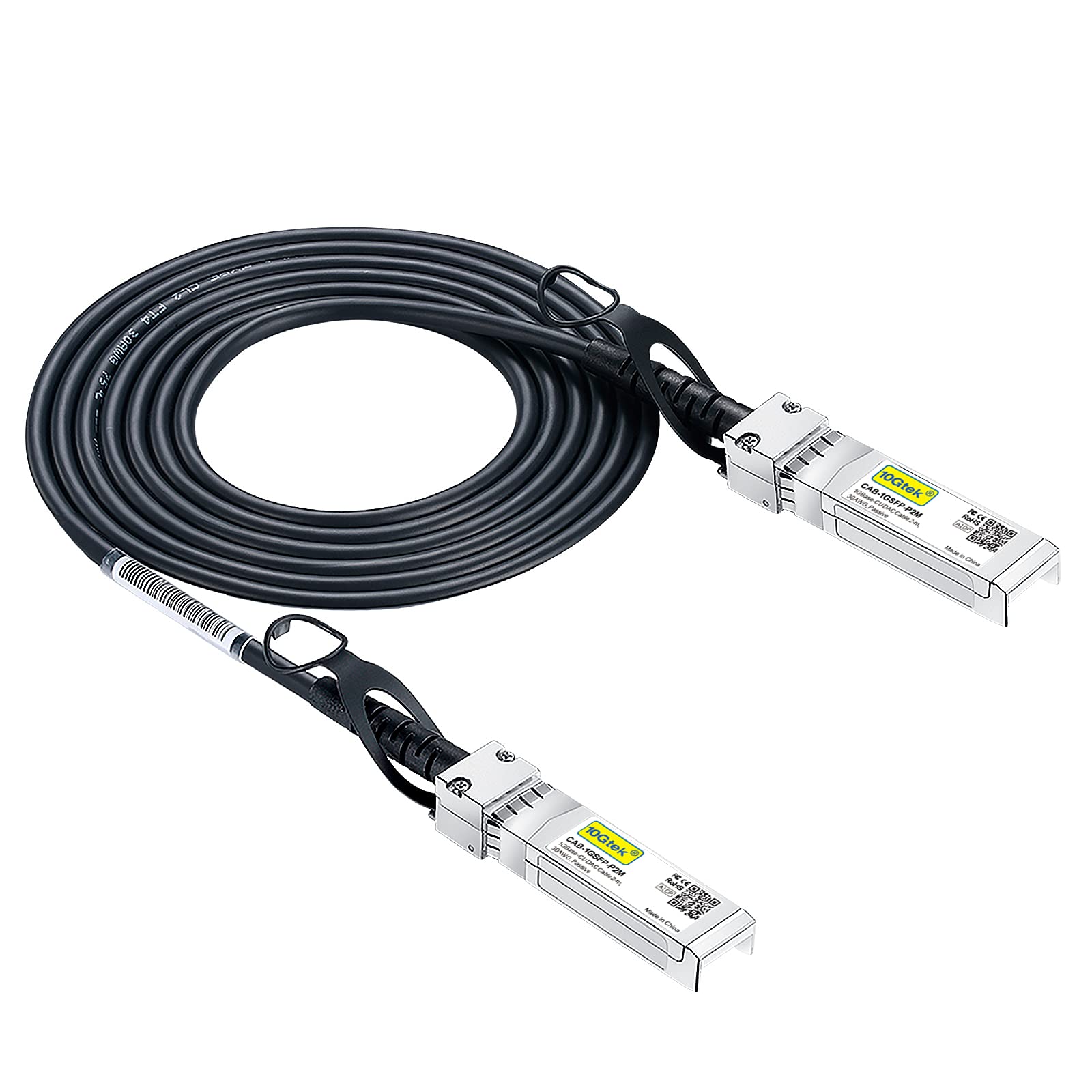 10Gtek 1.25G SFP DAC Twinax Cable | 2m Passive Copper – Cisco Compatible