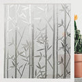 Finnez Bamboo Frosted Privacy Window Film - Static Cling Glass, 90x400cm