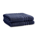 Catherine Lansfield Zero Twist Cotton Bath Sheet Pair - Navy Blue
