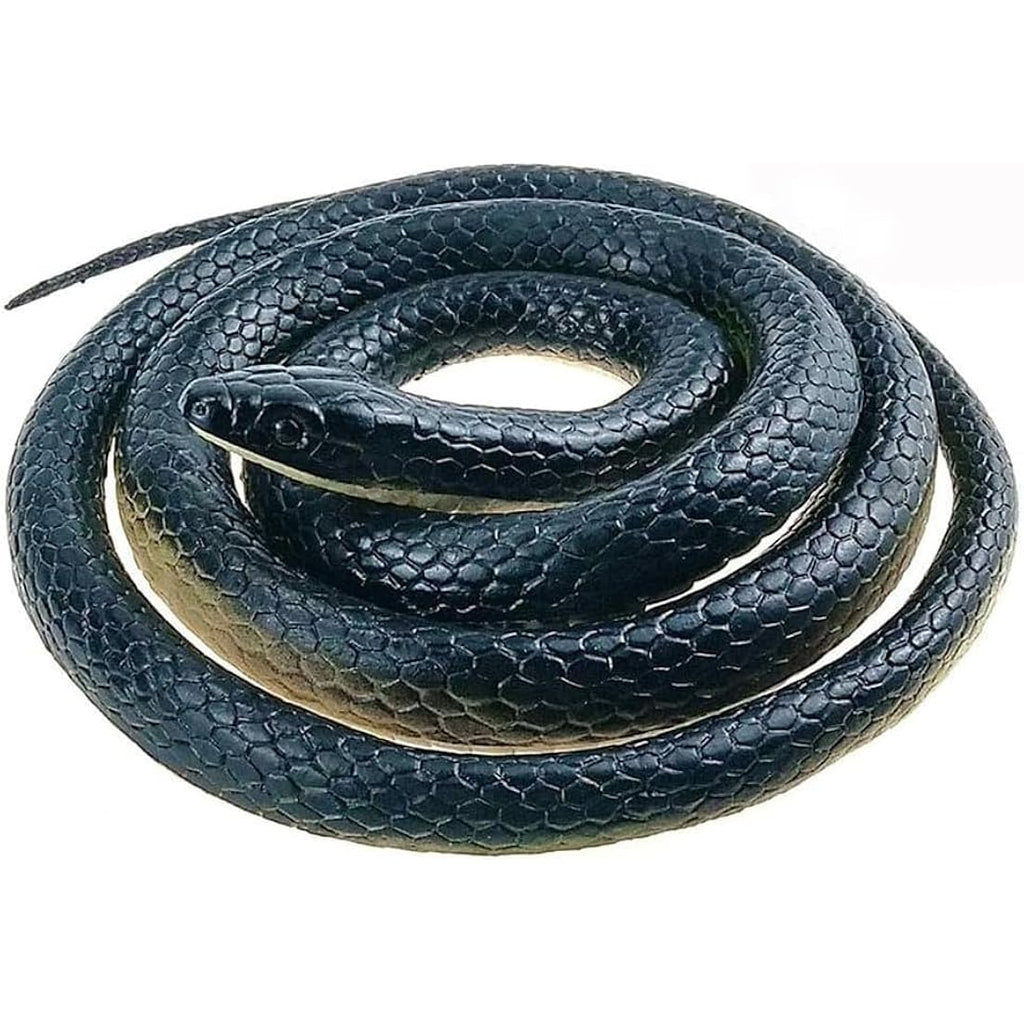 MAKFORT 1.3m Realistic Rubber Snake Toy – Flexible Prank Prop for Garden