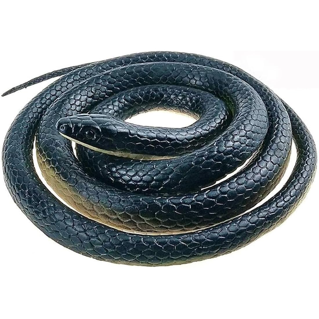 MAKFORT 1.3m Realistic Rubber Snake Toy – Flexible Prank Prop for Garden