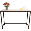 QUCENAK Console Table – Slim Metal & MDF Sofa Table for Hallway