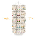EsLuker.ly Earring Holder Organizer Rotating Display Tree Stand, White - image 1
