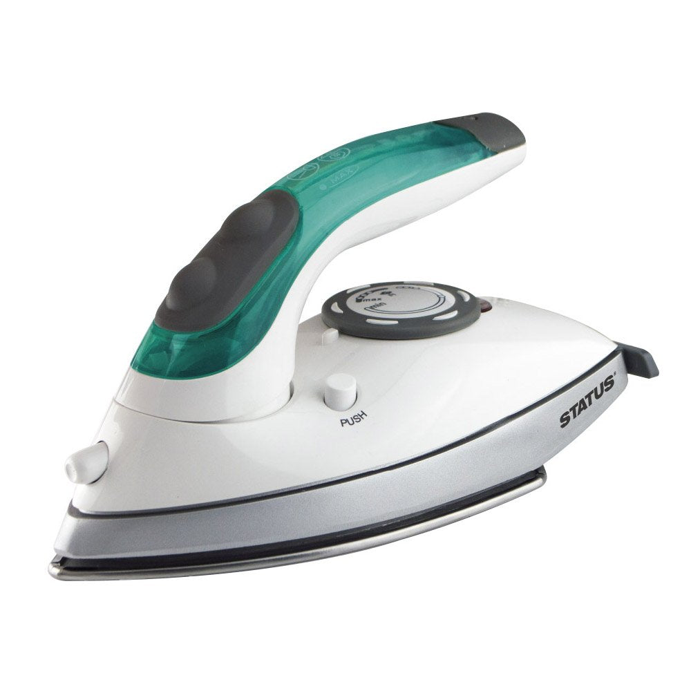 Status Tuscan Travel Steam Iron | 1100W Dual Voltage | White & Green