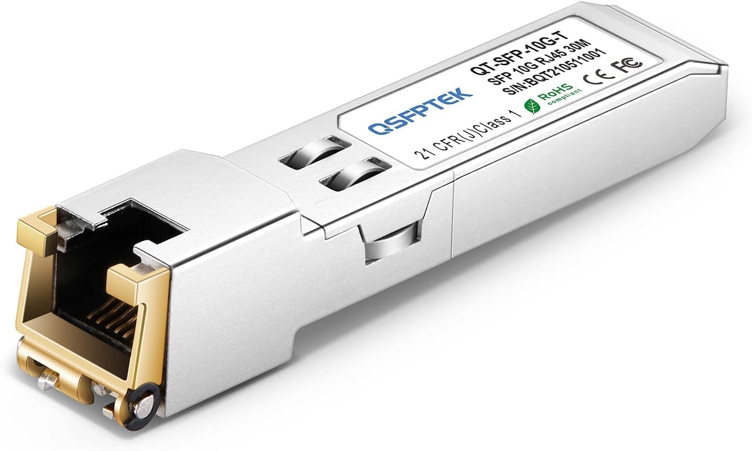 QSFPTEK 10GBase-T SFP+ RJ45 Copper Transceiver for Cisco & Ubiquiti